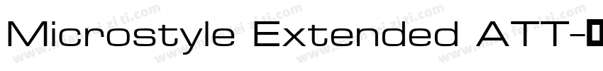 Microstyle Extended ATT字体转换